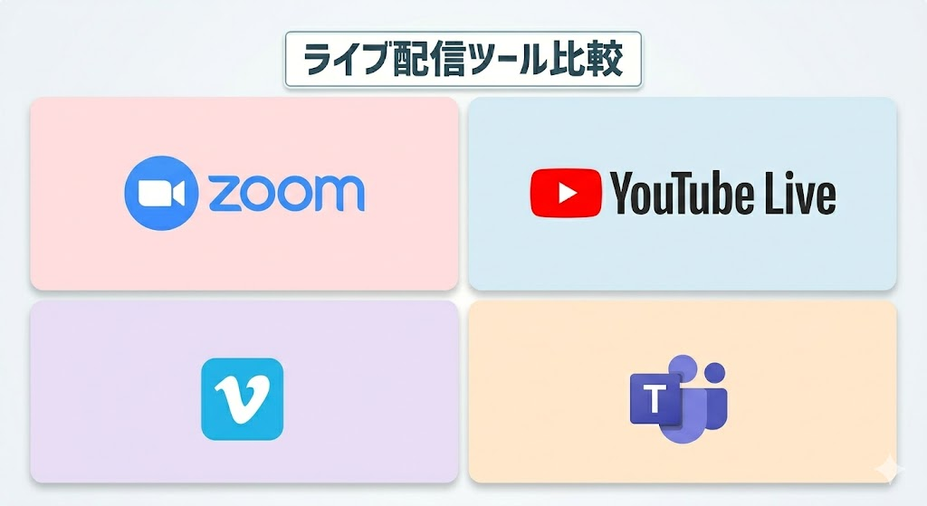 10.ライブ配信ツール比較