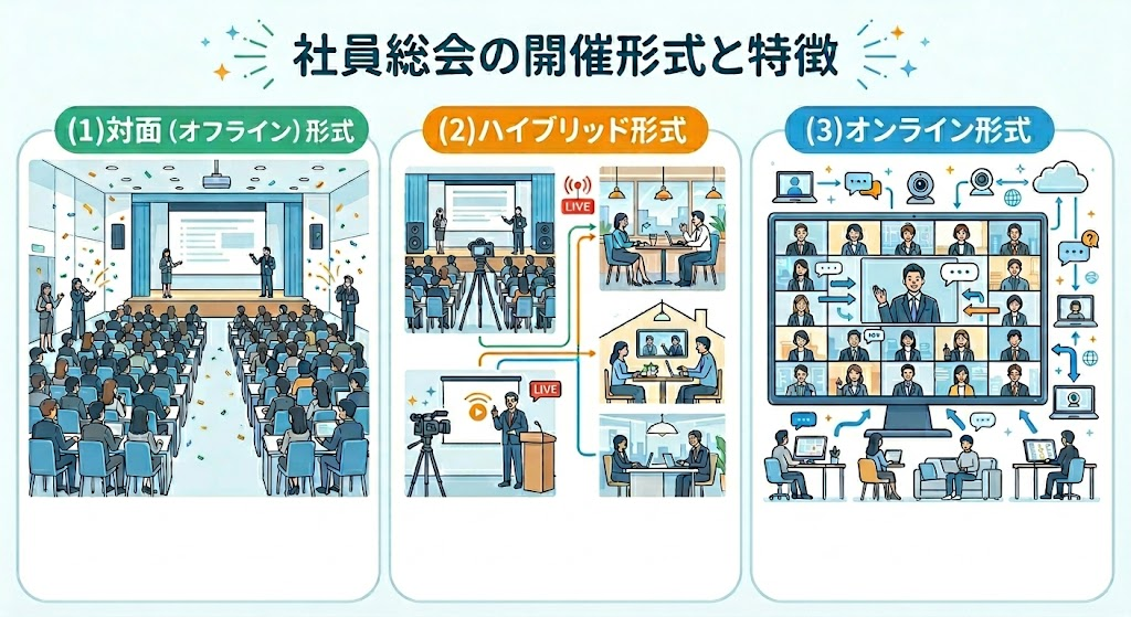 社員総会の開催形式と特徴