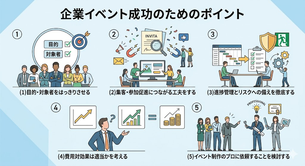 企業イベント成功のためのポイント