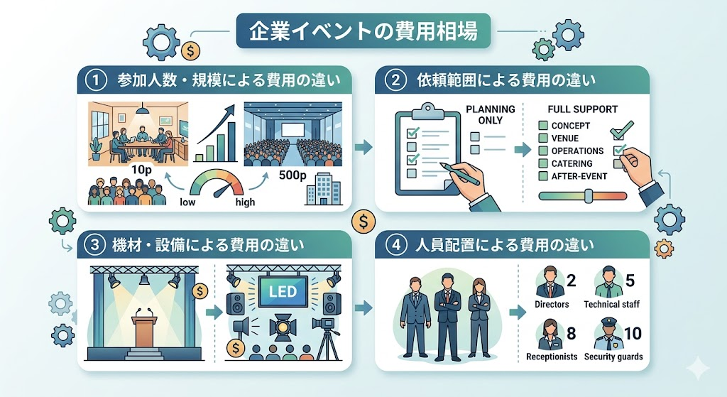 企業イベントの費用相場