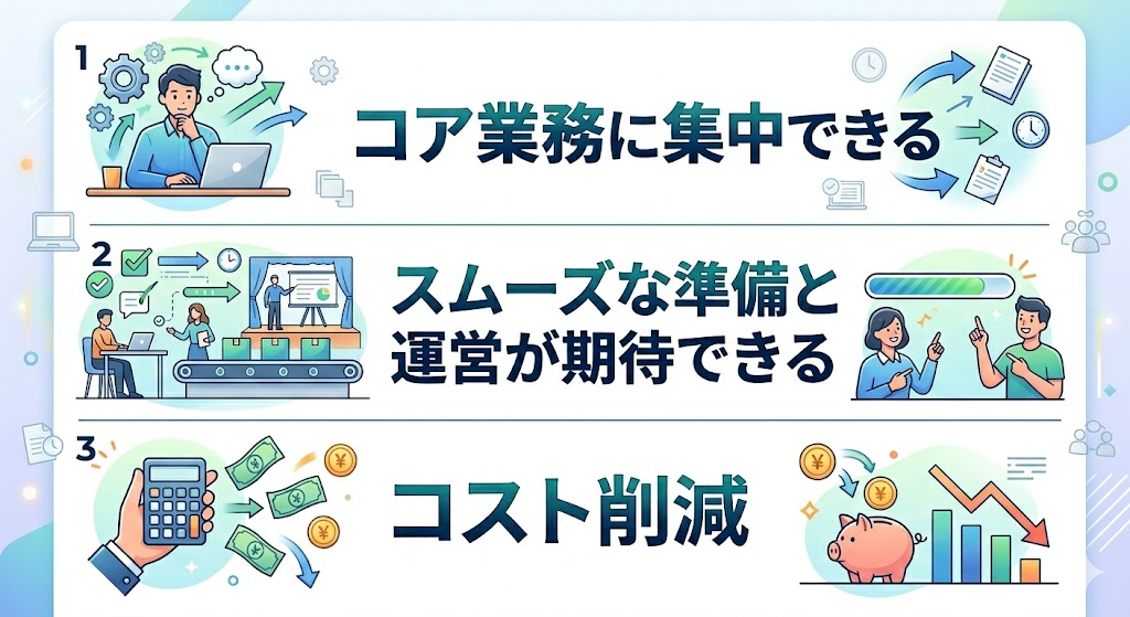 イベント事務局代行を依頼するメリット