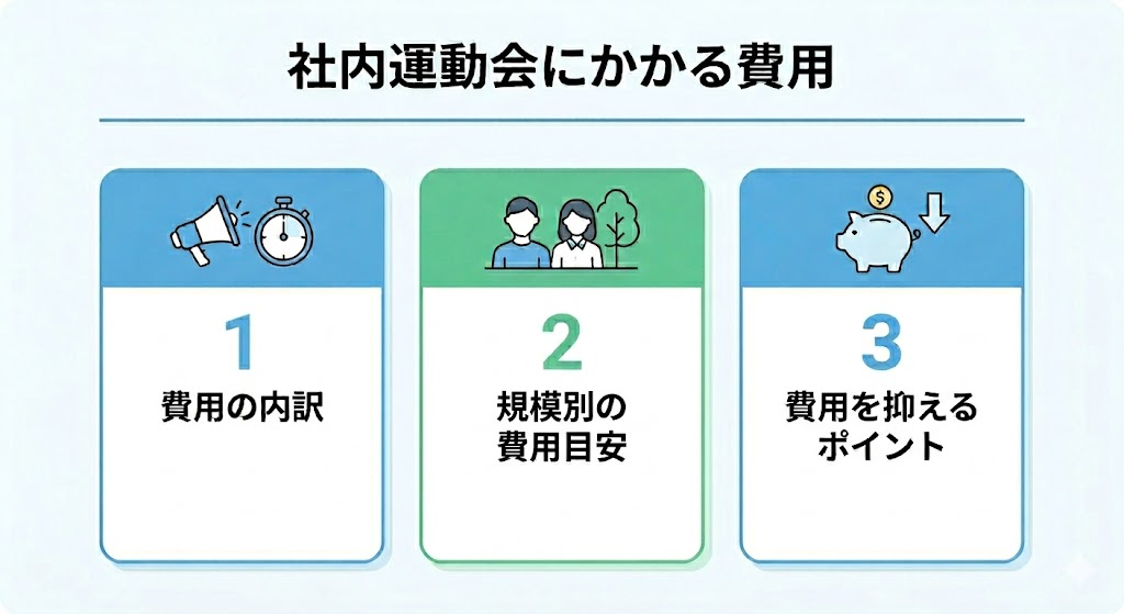 社内運動会にかかる費用