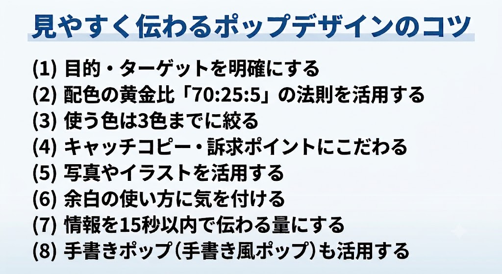 見やすく伝わるポップデザインのコツ
